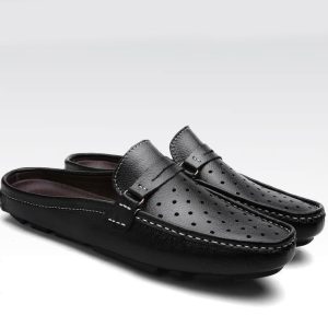 Giày ười sục nam da bò mềm mại mùa hè ôm chân phong cách hiện đại GD17